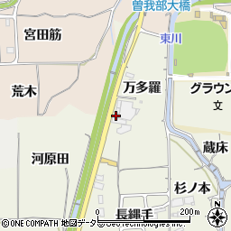 京都府亀岡市曽我部町寺（万多羅）周辺の地図