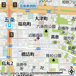 〒600-8182 京都府京都市下京区間之町六条上る塗師屋町の地図