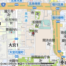 京都府京都市下京区柿本町668-2周辺の地図
