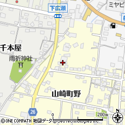 兵庫県宍粟市山崎町野413周辺の地図