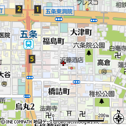 京都府京都市下京区和泉町538周辺の地図