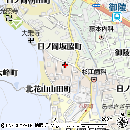 京都府京都市山科区日ノ岡ホッパラ町17周辺の地図