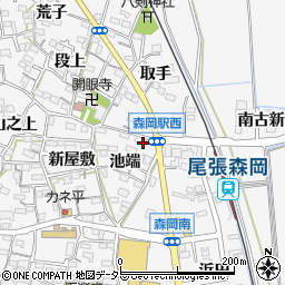 愛知県知多郡東浦町森岡池端5周辺の地図