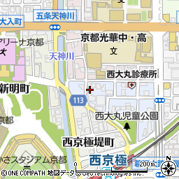 京都府京都市右京区西京極西大丸町15周辺の地図