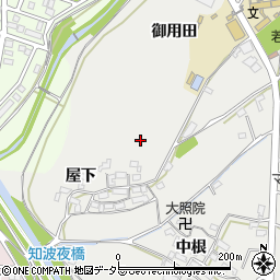 愛知県岡崎市西阿知和町周辺の地図