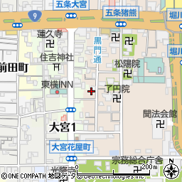 京都府京都市下京区柿本町595-78周辺の地図