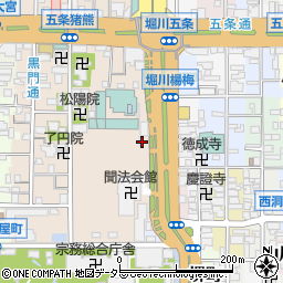 京都府京都市下京区柿本町580-4周辺の地図