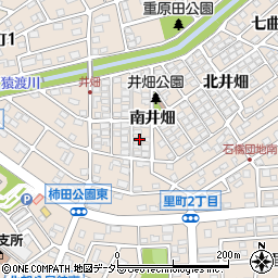 愛知県安城市里町南井畑周辺の地図