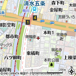 京都府京都市東山区大阪町周辺の地図