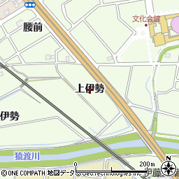 愛知県知立市上重原町（上伊勢）周辺の地図
