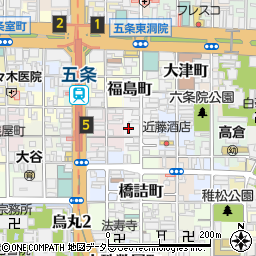 京都府京都市下京区和泉町537周辺の地図