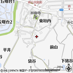 京都府亀岡市篠町森東垣内38周辺の地図