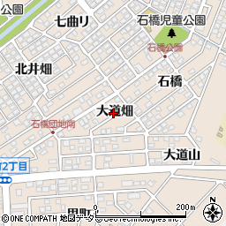 愛知県安城市里町大道畑周辺の地図