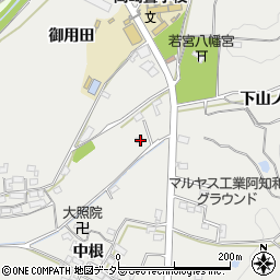 愛知県岡崎市西阿知和町御用田57周辺の地図