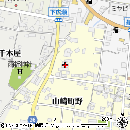兵庫県宍粟市山崎町野413-7周辺の地図