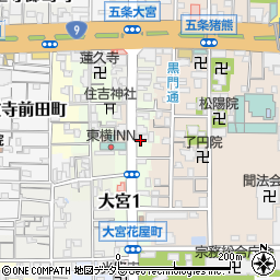 京都府京都市下京区堀之上町517周辺の地図