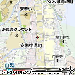 京都府京都市山科区安朱馬場ノ西町20-3周辺の地図