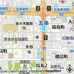 京都府京都市下京区下諏訪町周辺の地図