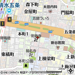 京都府京都市東山区袋町周辺の地図