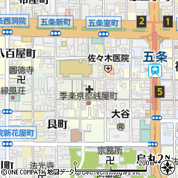 京都府京都市下京区蛭子町156-9周辺の地図