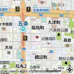 京都府京都市下京区和泉町533周辺の地図