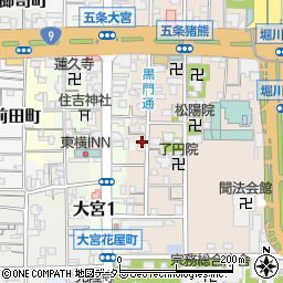京都府京都市下京区柿本町595-76周辺の地図