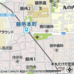 膳所神社周辺の地図