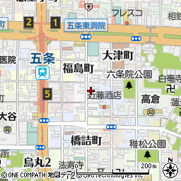 京都府京都市下京区和泉町530周辺の地図