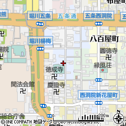 京都府京都市下京区卜味金仏町189周辺の地図