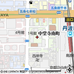 京都府京都市下京区中堂寺南町周辺の地図