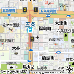 京都府京都市下京区下平野町周辺の地図