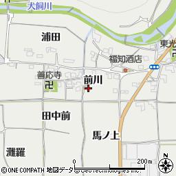 京都府亀岡市曽我部町犬飼（前川）周辺の地図