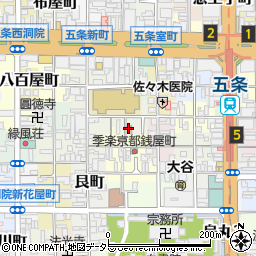 京都府京都市下京区蛭子町156-4周辺の地図