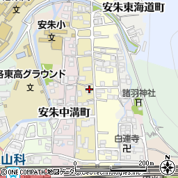 京都府京都市山科区安朱馬場ノ西町20-1周辺の地図