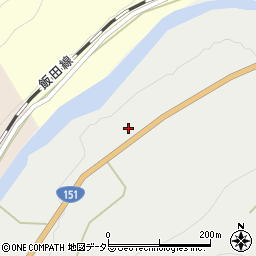 愛知県新城市名号居沢周辺の地図