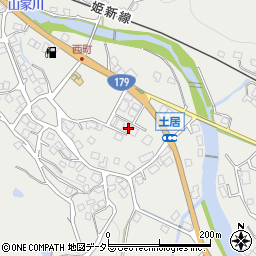 岡山県美作市土居2588周辺の地図