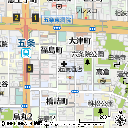 京都府京都市下京区和泉町528周辺の地図
