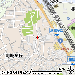 滋賀県大津市湖城が丘4-18周辺の地図