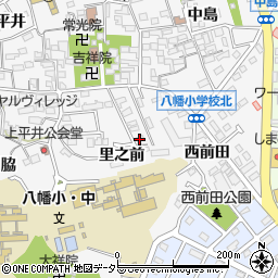 愛知県知多市八幡里之前周辺の地図