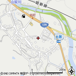 岡山県美作市土居2585-2周辺の地図