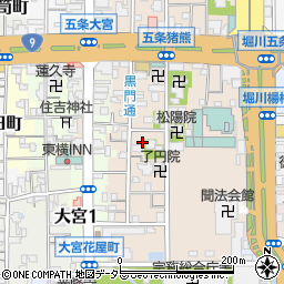京都府京都市下京区柿本町670-3周辺の地図