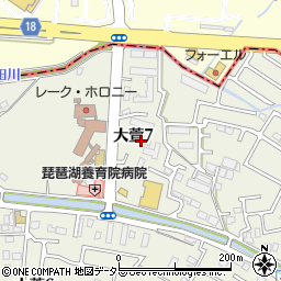 レイクハイム瀬田周辺の地図