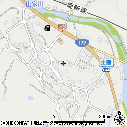 岡山県美作市土居2581周辺の地図