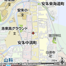 京都府京都市山科区安朱馬場ノ西町20周辺の地図