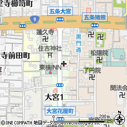 京都府京都市下京区堀之上町512周辺の地図