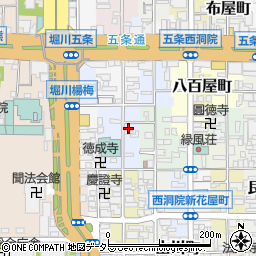 京都府京都市下京区卜味金仏町188-4周辺の地図