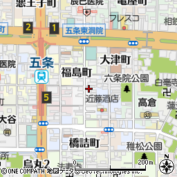 京都府京都市下京区和泉町527周辺の地図