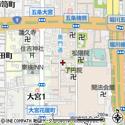 京都府京都市下京区柿本町595-65周辺の地図