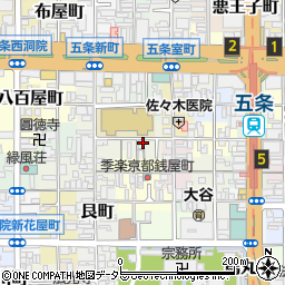 京都府京都市下京区蛭子町156周辺の地図