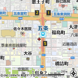 京都ミューズ周辺の地図